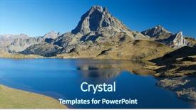  Presentation with france - Presentation having pics - midi dossau peak reflected background and a  colored foreground