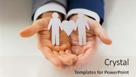  Presentation with sex - Presentation design with pictogramme - people homosexuality same-sex marriage background and a soft green colored foreground