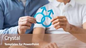  Presentation with sex - Colorful slide deck enhanced with pictogramme - people homosexuality same-sex marriage backdrop and a coral colored foreground