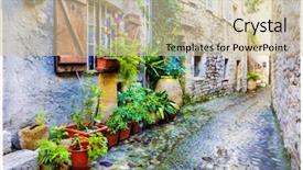  Presentation with painting old - Audience pleasing presentation consisting of pictorial - beautiful old villages of provence backdrop and a soft green colored foreground