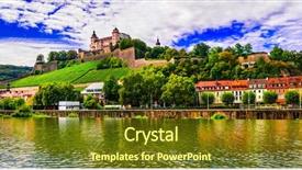  Presentation with bavaria - Presentation featuring pictorial - beautiful towns and places background and a tawny brown colored foreground