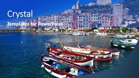  Presentation with italy - Slide deck featuring pictorial-italy-series-portovenere background and a  colored foreground