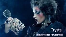  Presentation with fantasy - Audience pleasing slide deck consisting of picture a beautiful fantasy woman backdrop and a  colored foreground