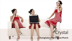  Presentation with three - Slides featuring picture collage of the same background and a lemonade colored foreground