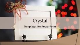  Presentation with holly christmas frame - Colorful slides enhanced with picture frame and christmas tree backdrop and a lemonade colored foreground