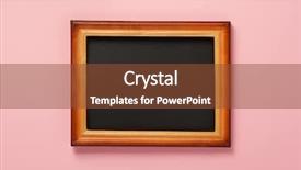  Presentation with square wall frame - Amazing presentation design having picture frame at wall background backdrop and a tawny brown colored foreground