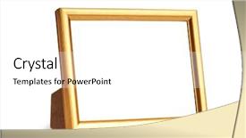  Presentation with picture frame - Amazing PPT theme having picture frame isolated backdrop and a white colored foreground