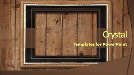  Presentation with mirror in an old frame - Audience pleasing PPT layouts consisting of picture frame on old wooden backdrop and a  colored foreground