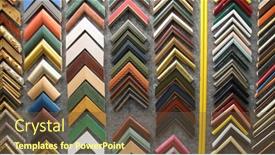  Presentation with picture frame - Colorful theme enhanced with picture-frame-samples backdrop and a tawny brown colored foreground