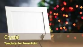  Presentation with picture frame - Slide deck consisting of picture frame with christmas tree background and a violet colored foreground