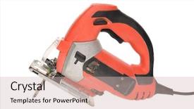  Presentation with music studio lowers - Presentation theme with picture from a fret saw background and a soft green colored foreground