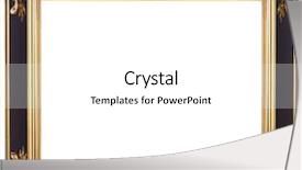  Presentation with gold border - Presentation theme with picture gold frame background and a white colored foreground