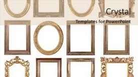  Presentation with gold frame - Presentation design enhanced with picture gold frames background and a lemonade colored foreground