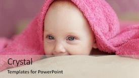  Presentation with preterm baby - Presentation theme having picture of a baby lying background and a soft green colored foreground