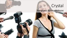  Presentation with film - Cool new theme with picture of a film star backdrop and a light gray colored foreground