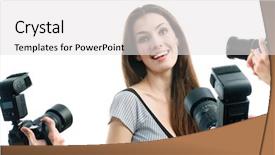  Presentation with film studies - Presentation enhanced with picture of a film star background and a white colored foreground