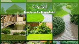  Presentation with can i design a garden - Presentation having picture of a garden collage background and a  colored foreground