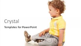  Presentation with side effects of injectable drugs - PPT layouts consisting of picture-of-a-little-boy background and a white colored foreground