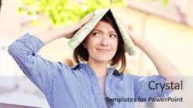  Presentation with map of alabama - Colorful presentation enhanced with picture of a lost tourist backdrop and a light blue colored foreground