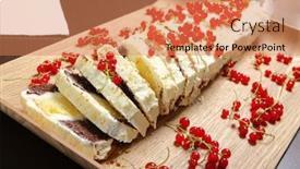  Presentation with cake - Beautiful presentation featuring picture-of-a-polish-traditional backdrop and a coral colored foreground