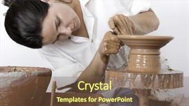  Presentation with harry potter - Presentation design having picture of a potter works background and a tawny brown colored foreground