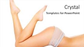  Presentation with sexy santa woman red - Presentation theme with hippie girl sitting background and a dark gray colored foreground