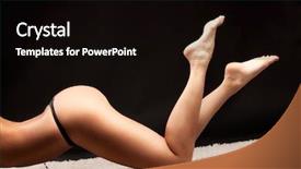  Presentation with sexy - Amazing presentation design having picture of a sexy woman backdrop and a black colored foreground
