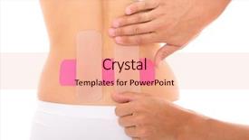  Presentation with tape - Presentation design with picture of a special physio background and a lemonade colored foreground