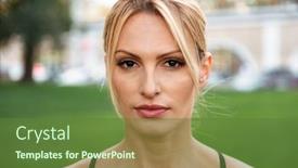  Presentation with standing strong - Slide deck consisting of picture-of-amazing-strong-young background and a tawny brown colored foreground