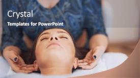  Presentation with points - Presentation with picture-of-an-treatment background and a ocean colored foreground