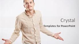  Presentation with undecided - Slides with picture of an undecided young background and a lemonade colored foreground