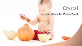  Presentation with diaper - Amazing presentation theme having cup of coffee with the morning newspapers on placemat on a wooden table backdrop and a gray colored foreground