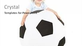  Presentation with soccer - Slides with picture-of-baby-boy background and a white colored foreground