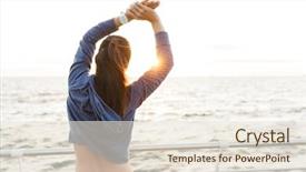  Presentation with amsterdam historical beautiful view - Cool new slides with picture of beautiful young sport backdrop and a lemonade colored foreground