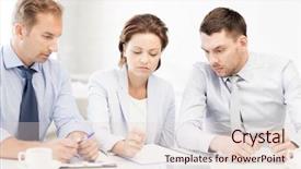  Presentation with teal design no picture - Beautiful slide deck featuring picture of business team discussing backdrop and a lemonade colored foreground