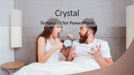  Presentation with movie theater loving couple - Presentation design having picture of confused screaming loving background and a light gray colored foreground