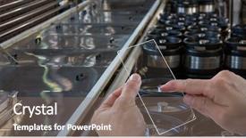  Presentation with brewery - Theme enhanced with picture of containers through transparent background and a gray colored foreground