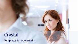  Presentation with broken home upset couple - Theme enhanced with picture of couple in disagreement background and a sky blue colored foreground