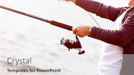  Presentation with fisherman - PPT theme enhanced with picture-of-fisherman-hands background and a white colored foreground