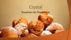  Presentation with powdered - Audience pleasing presentation consisting of picture-of-fresh-home-made backdrop and a yellow colored foreground