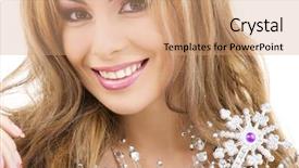  Presentation with magic wand - Slides with picture of lovely fairy with magic wand background and a coral colored foreground