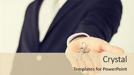  Presentation with bright - PPT layouts featuring picture of man hand hold background and a lemonade colored foreground