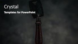  Presentation with particle board - PPT layouts consisting of picture-of-old-rusty-particle background and a black colored foreground