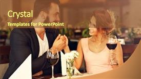  Presentation with rich - Cool new presentation theme with picture of romantic couple dating backdrop and a  colored foreground