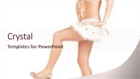  Presentation with disco ball - Presentation theme featuring picture of sexy santa helper with disco ball background and a lemonade colored foreground