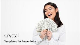  Presentation with rich - PPT theme enhanced with picture of smiling young asian background and a white colored foreground