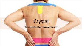  Presentation with music master tape - Audience pleasing PPT theme consisting of picture of special physio tape backdrop and a  colored foreground