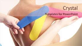  Presentation with special education hearing impairment - Beautiful slide deck featuring picture of special physio tape backdrop and a lemonade colored foreground