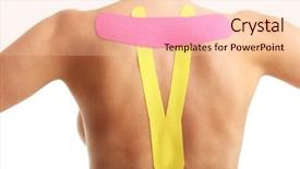  Presentation with large orchestra tape recorder - Slide deck having picture of special physio tape background and a  colored foreground