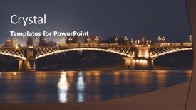  Presentation with budapest - Slide deck having picture-of-the-margaret-bridge background and a dark gray colored foreground